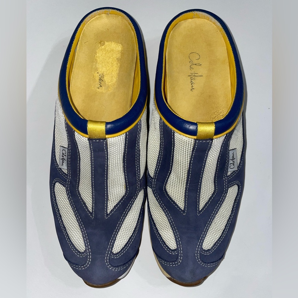 Cole Haan Nike Air Sole Blue & White Slip-on Size 7B